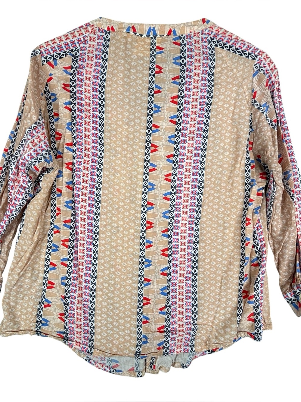 Anthropologie Maeve Top Large Sunset District Southwest Aztec Print - Picture 2 of 10